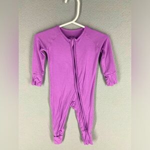 Little Sleepies 3-6 Month Zippy Solid Purple